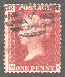 Great Britain Scott 33 Used Plate 149 - MK (2) - Click Image to Close